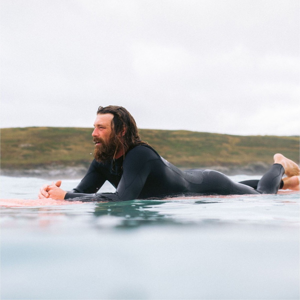 2025 O'Neill Heren O'Riginal RG8 Natural Rubber 4/3mm Borst Ritssluiting Wetsuit 5633 - Black